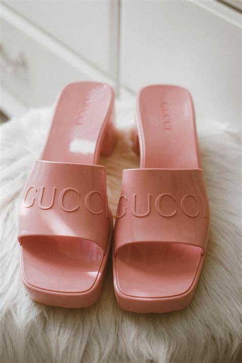 gucci slipper pink|Gucci fluffy slippers.